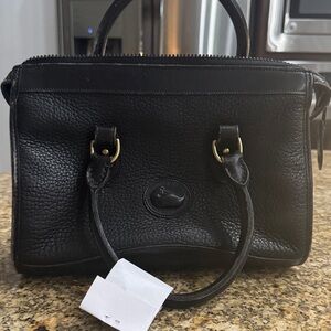 Dooney & Bourke Classic Black Leather Satchel